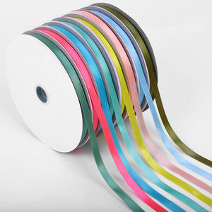 Commercio all'ingrosso della fabbrica del nastro di raso del poliestere 100% di colore solido 1/4 ''nastro per l'imballaggio - Product Image 3