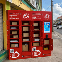 Casier à colis intelligent extérieur résistant aux intempéries pour la livraison du dernier kilomètre, service en libre-service 24h/24 et 7j/7, armoire de livraison automatisée avec écran tactile