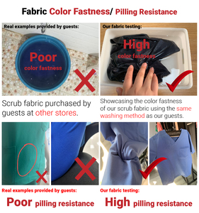 Mềm 4 Cách Căng Vải 2/2 Twill 75.5% <span class=keywords><strong>Polyester</strong></span> 17.5% Rayon 7% Spandex Vải Chống Tĩnh Điện Chống Thuốc Tẩy Tế Bào Chết Vải Cho Đồng Phục - Product Image 3