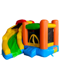 Grand château gonflable parc à thème avec trampoline, en PVC, facile à installer, certifié CE, pour aire de jeux pour enfants