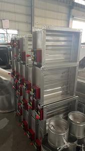 <span class=keywords><strong>Vannes</strong></span> d'incendie en acier inoxydable Amortisseur d'incendie pour conduit de ventilation Raccord de système Hvac Vanne d'incendie rectangulaire - Product Image 6