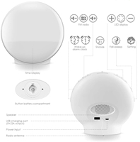 Lampe LED intelligente pour le réveil, avec contrôle tactile, pour la chambre des enfants et des bébés.