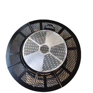 Grand <span class=keywords><strong>brasero</strong></span> extérieur en fer avec plateau élargi, foyer pour bois de chauffage et barbecue, foyer de jardin, poêle à charbon pour réceptions familiales - Product Image 3