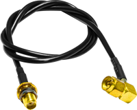 Câble adaptateur d'extension d'antenne coaxial RF SMA mâle vers SMA mâle, câble de raccordement RG316 de 20 pouces (50 cm)