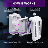 Lampe électronique enfichable à ultrasons de style unique pour piège à mouches et moustiques d'intérieur pour le bureau en été et au printemps