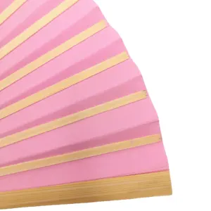 DIY Blank Paper Fan Mini Personal isierte Druckpapier Hand Fan Cute Plain Color Papier fächer