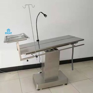 OSCAT veteriner ekipmanları tıbbi ekipman elektrikli cerrahi ot ameliyathane masa taşınabilir kafa cerrahi operasyon yatağı - Product Image 3