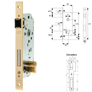 Serratura Tesa 2030-hl/40 - Product Image 2