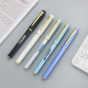 Bolígrafo Promocional de Tinta de Gel de Plástico Negro Ecológico de Alta Calidad, Ancho de Escritura de 0.5 mm, Logotipo Personalizado al por Mayor, Serigrafía - Product Image 1