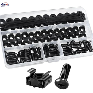 Jeu de vis à douille hexagonale en acier au carbone, finition noire, M3-M8, tête hexagonale interne, sans tête, pour fixation de poignée de porte, 400 pièces - Product Image 4