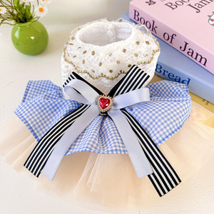 Vestido de Novia Ecológico de Poliéster para Primavera/Verano, Moderno, Elegante, Clásico, Corte en A, para Perros Pequeños, con Encaje de Lujo, para Año Nuevo - Product Image 4