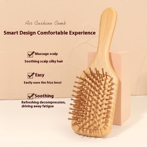 Peine de <span class=keywords><strong>Bambú</strong></span> para Cabello Largo, con Cojín de Aire, para Mujer, de Moda, para el Hogar, Precio de Fábrica - Product Image 5