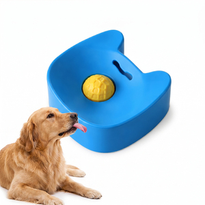 Cuenco de silicona para alimentación lenta de perros con ventosa y diseño de lamido para calmar la ansiedad, baño, aseo y premios - Product Image 1