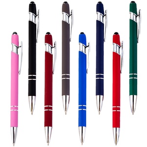 Eacajess biểu tượng tùy chỉnh kim loại Bút bi cảm ứng mềm mại điện dung <span class=keywords><strong>Stylus</strong></span> iPhone iPad Màn hình khuyến mãi mới lạ bút 1.0 mét bằng văn bản - Product Image 1