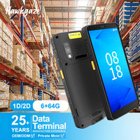 PDA Android 14 de 6 Pulgadas con Pantalla Completa, 8 Núcleos, 2.4 GHz, 6+64 GB, Terminal Portátil, 5100 mAh, IP67, Escáner de Código de Barras Resistente