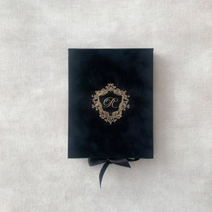 Bộ thiệp mời cưới/sinh nhật sang trọng, thanh lịch, làm từ chất liệu acrylic trong suốt, hộp quà nhung, chất liệu giấy bền chắc. - Product Image 4