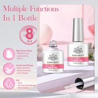 BORN PRETTY 10ml longue durée tout-en-un gel ongles extension de pointes imbiber Uv Gel polonais professionnel multifonctionnel Base Gel