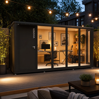 Abri de jardin COCOVIA en aluminium, maison de jardin modulaire, studio extérieur moderne, cabane moderne, mini-cabane, abri de jardin ADU