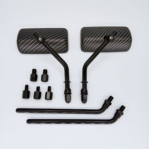 Nuovi Specchietti Retrovisori JP Motor Retrò Argento di Alta Qualità per Moto, Rettangolari in Lega di Alluminio Convessi per Retrofit <span class=keywords><strong>Hal</strong></span> Davis - Product Image 4