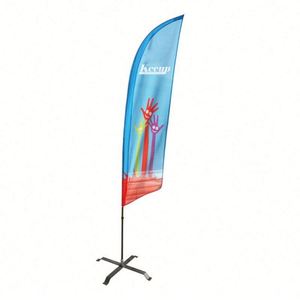 Drapeau publicitaire promotionnel personnalisé en forme de goutte d'eau pour l'extérieur, décoration de sécurité, bannière de plage en forme de plume - Product Image 2