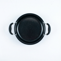Ensemble de 3 ustensiles de cuisine antiadhésifs en pierre médicale pour la maison : Wok, marmite et poêle à frire