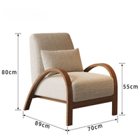 Fauteuil inclinable moderne de style nordique rétro de luxe, design minimaliste pour petits appartements, chambres, salons, hôtels, extérieur