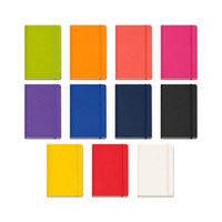Carnets de notes A6 pour étudiants en stock, personnalisables, avec couverture rigide, organisateur/agenda de bureau, avec sangle, en cuir coloré, format A5, idéal comme cadeau