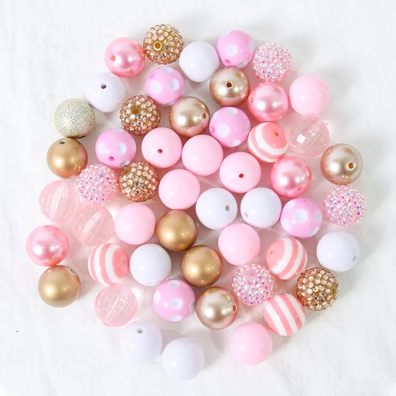 High Quality Most Popular 20mm Beads Bubblegum Beads Waist Beads For Jewelry Making