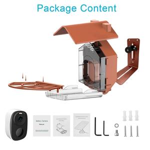 3mp Hd Zonnebatterij Smart <span class=keywords><strong>Birdhouse</strong></span> Voor Gebruik Buitenshuis Anti Eekhoorn Ontwerp 24/7 Opname Vast Te Leggen Elk Frame Van De Groei - Product Image 6