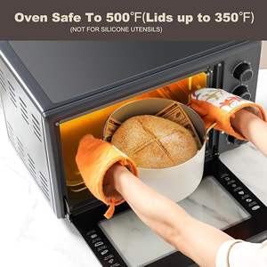 طقم أواني طهي سيراميك كريمي جديد من جيلينج، 14 قطعة، مجموعة أواني غير لاصقة للطبخ بالحث الحراري من المورد المصنع - Product Image 6