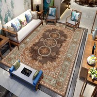 Tapis de sol vintage 3D en polyester, style bohème moderne, motif floral, écologique, grande surface, style turc, pour salon, maison, prière
