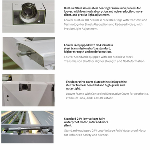 Pavillon <span class=keywords><strong>de</strong></span> <span class=keywords><strong>jardin</strong></span> extérieur en alliage d'aluminium, résistant à l'eau, au vent et à la corrosion, motorisé, <span class=keywords><strong>pour</strong></span> piscine et loisirs - Product Image 5