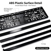 BOLONG Article Populaire Cadre de Plaque d'Immatriculation Vierge en ABS Conforme aux Normes Européennes, Durable, Vente en Gros de Pièces de Styling Automobile