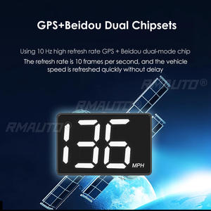 HUD Universal para Auto, Pantalla de Velocidad GPS, Velocímetro para Vehículo, Kilómetros y Millas, Tamaño Compacto - Product Image 2