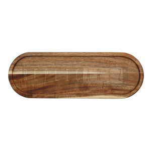 ถาดเสิร์ฟกาแฟทำจากไม้ธรรมชาติพร้อมที่จับถาดรองบนโต๊ะกาแฟทรงสี่เหลี่ยม - Product Image 3