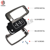 Pour Dongfeng S50 X5 SX6 S500 CM7 Forthing X6 M3 M5 M5L M3L alliage de Zinc boîtier de clé à distance coque porte-couvercle porte-clés accessoires