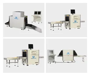 เครื่องสแกนสินค้า xray เครื่องตรวจสอบทางรถไฟสนามบินความปลอดภัยสถานีรถไฟ