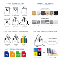 Sac isotherme pour le déjeuner réutilisable avec logo personnalisé petits sacs thermiques isolés non tissés de 6 canettes avec longue poignée