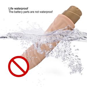 かわいいTPE振動ディルド女性用ソフト巨大なディックコックセックストイGスポットプッシーマッサージ & スラスティング機能 - Product Image 5