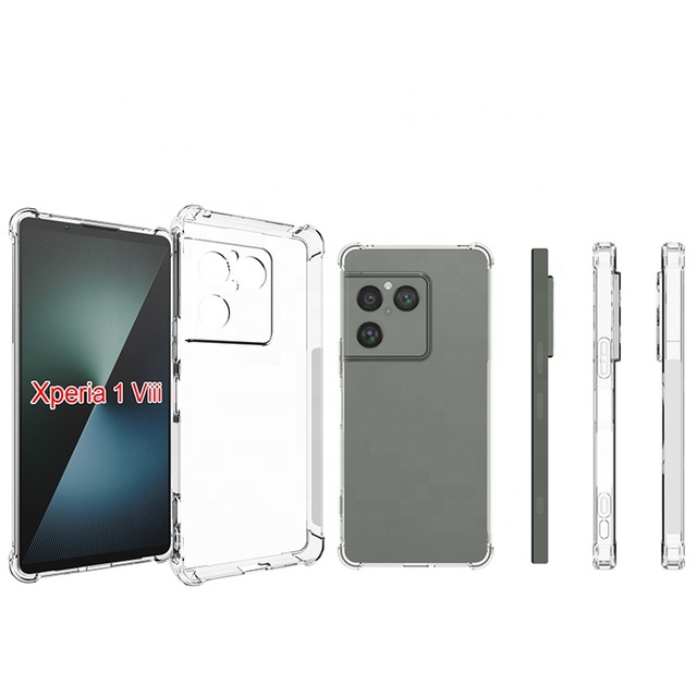For Sony Xperia 1 VII VIII VI II Shockproof Clear Transparent Tpu Silicone Back Case