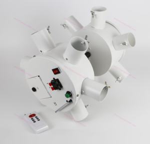 12<span class=keywords><strong>คิว</strong></span>12ช่องวงกลมหมุนได้สองล้อไร้สายรีโมทคอนโทรลระบบยิงดอกไม้ไฟแบบเย็น - Product Image 6