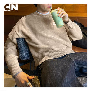 Pull en maille d'hiver pour homme en acrylique et polyester, style streetwear, avec logo personnalisé brodé ou imprimé, certifié GRS - Product Image 2