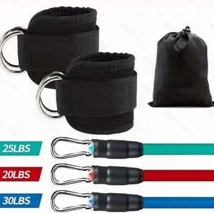 Producto caliente Bandas de resistencia de tobillo para hacer ejercicio con puños Kickbacks Ejercicios de entrenamiento de glúteos DE CADERA - Product Image 3