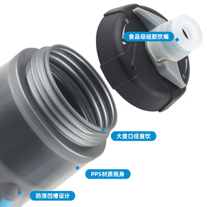 Bolany – bouteille d'eau pour vélo de montagne, 610ml, double couche, légère, pour le cyclisme, la randonnée, l'extérieur - Product Image 3