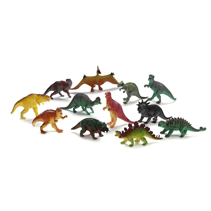 12 PCS Educational Realistic Dinosaur Toys Kids Dinosaur Figures for Cool Kids and Toddler Education