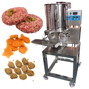 Patty Fish Finger Burger Meat Product Make Form Machine Burger Maker Machine Automatic Hamburger Former