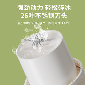 Botella Licuadora Inalámbrica Portátil Ceool, 18000 RPM, Batería Integrada, Multifunción, Trituradora de Hielo para Viajes al Aire Libre - Product Image 6