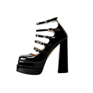 Fashion Slip-on Women Shoes High Heels 14 CM Stilettos Platform Pumps Big Size Close Toe Ladies Shoes