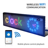 26*16cm DIY Digital LED Licht Logo Werbetafel Sonnenblende APP Control Scroll Bildschirm für Taxicab Rides hare Fahrzeuge LCD