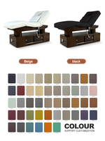 Table de massage professionnelle haut de gamme pour spa et institut de beauté, avec fonction chauffante et mousse à mémoire de forme, idéale pour centres de bien-être et salons de manucure.
